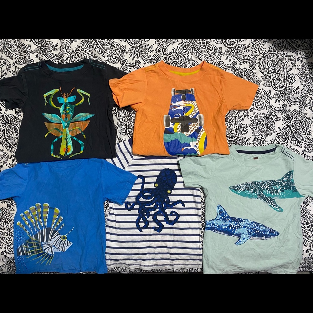 Tea boys size 4 t-shirt bundle!